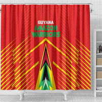 Guyana Cricket Amazon Warriors Shower Curtain Green Red Gold Glory - Wonder Print Shop