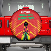 Guyana Cricket Amazon Warriors Spare Tire Cover Green Red Gold Glory - Wonder Print Shop