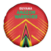 Guyana Cricket Amazon Warriors Spare Tire Cover Green Red Gold Glory - Wonder Print Shop