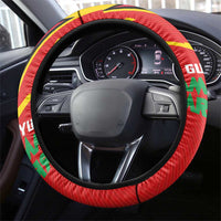 Guyana Cricket Amazon Warriors Steering Wheel Cover Green Red Gold Glory - Wonder Print Shop