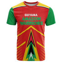 Custom Guyana Cricket Amazon Warriors T Shirt Green Red Gold Glory - Wonder Print Shop