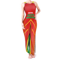 Custom Guyana Cricket Amazon Warriors Tank Maxi Dress Green Red Gold Glory - Wonder Print Shop