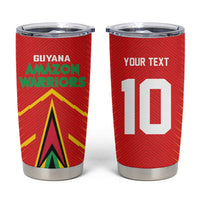 Custom Guyana Cricket Amazon Warriors Tumbler Cup Green Red Gold Glory - Wonder Print Shop