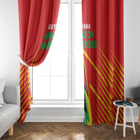 Guyana Cricket Amazon Warriors Window Curtain Green Red Gold Glory - Wonder Print Shop