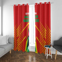 Guyana Cricket Amazon Warriors Window Curtain Green Red Gold Glory - Wonder Print Shop