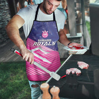 Barbados Cricket Royals Apron Sporty Style with Trident Symbol - Wonder Print Shop