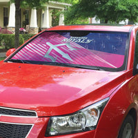 Barbados Cricket Royals Auto Sun Shade Sporty Style with Trident Symbol - Wonder Print Shop