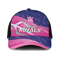 Barbados Cricket Royals Baseball Net Cap Sporty Style with Trident Symbol - Wonder Print Shop
