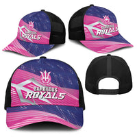 Barbados Cricket Royals Baseball Net Cap Sporty Style with Trident Symbol - Wonder Print Shop