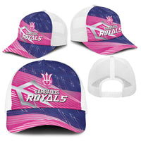 Barbados Cricket Royals Baseball Net Cap Sporty Style with Trident Symbol - Wonder Print Shop