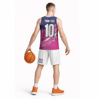 Custom Barbados Cricket Royals Basketball Jersey Sporty Style with Trident Symbol - Wonder Print Shop