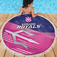 Barbados Cricket Royals Beach Blanket Sporty Style with Trident Symbol - Wonder Print Shop