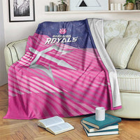 Barbados Cricket Royals Blanket Sporty Style with Trident Symbol - Wonder Print Shop