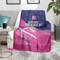 Barbados Cricket Royals Blanket Sporty Style with Trident Symbol - Wonder Print Shop
