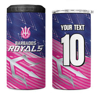 Custom Barbados Cricket Royals 4 in 1 Can Cooler Tumbler Sporty Style with Trident Symbol - Wonder Print Shop