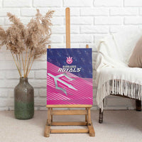 Barbados Cricket Royals Canvas Wall Art Sporty Style with Trident Symbol - Wonder Print Shop