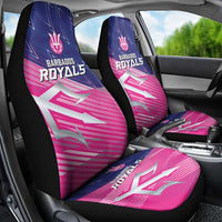 Barbados Cricket Royals Car Seat Cover Sporty Style with Trident Symbol - Wonder Print Shop