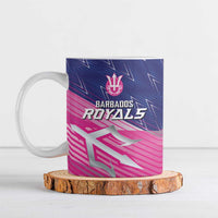 Custom Barbados Cricket Royals Ceramic Mug Sporty Style with Trident Symbol - Wonder Print Shop