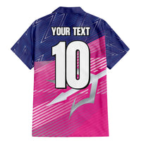 Custom Barbados Cricket Royals Family Matching Mermaid Dress and Hawaiian Shirt Sporty Style with Trident Symbol - Wonder Print Shop