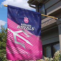 Barbados Cricket Royals Garden Flag Sporty Style with Trident Symbol - Wonder Print Shop
