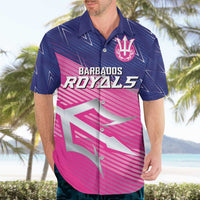 Custom Barbados Cricket Royals Hawaiian Shirt Sporty Style with Trident Symbol - Wonder Print Shop