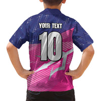 Custom Barbados Cricket Royals Hawaiian Shirt Sporty Style with Trident Symbol - Wonder Print Shop