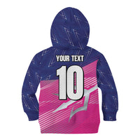 Custom Barbados Cricket Royals Kid Hoodie Sporty Style with Trident Symbol - Wonder Print Shop