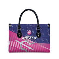 Barbados Cricket Royals Leather Bag Sporty Style with Trident Symbol - Wonder Print Shop