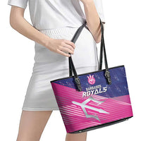 Barbados Cricket Royals Leather Tote Bag Sporty Style with Trident Symbol - Wonder Print Shop
