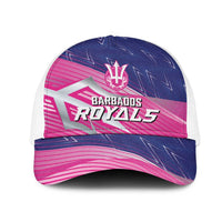 Barbados Cricket Royals Mesh Trucker Cap Sporty Style with Trident Symbol - Wonder Print Shop