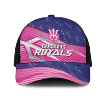 Barbados Cricket Royals Mesh Trucker Cap Sporty Style with Trident Symbol - Wonder Print Shop