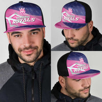 Barbados Cricket Royals Mesh Trucker Cap Sporty Style with Trident Symbol - Wonder Print Shop