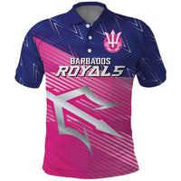 Custom Barbados Cricket Royals Polo Shirt Sporty Style with Trident Symbol - Wonder Print Shop