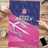 Barbados Cricket Royals Puzzle Sporty Style with Trident Symbol - Wonder Print Shop