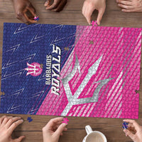 Barbados Cricket Royals Puzzle Sporty Style with Trident Symbol - Wonder Print Shop