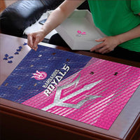 Barbados Cricket Royals Puzzle Sporty Style with Trident Symbol - Wonder Print Shop