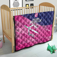 Barbados Cricket Royals Quilt Sporty Style with Trident Symbol - Wonder Print Shop