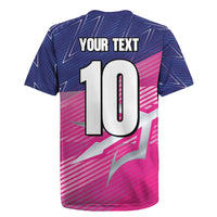 Custom Barbados Cricket Royals Rugby Jersey Sporty Style with Trident Symbol - Wonder Print Shop