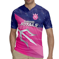 Custom Barbados Cricket Royals Rugby Jersey Sporty Style with Trident Symbol - Wonder Print Shop