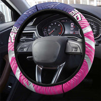 Barbados Cricket Royals Steering Wheel Cover Sporty Style with Trident Symbol - Wonder Print Shop