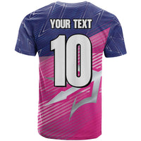 Custom Barbados Cricket Royals T Shirt Sporty Style with Trident Symbol - Wonder Print Shop