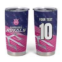 Custom Barbados Cricket Royals Tumbler Cup Sporty Style with Trident Symbol - Wonder Print Shop