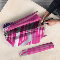 Barbados Cricket Royals Umbrella Sporty Style with Trident Symbol - Wonder Print Shop