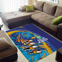 Saint Lucia Cricket Kings Area Rug Power Lions of Caribbean - Wonder Print Shop