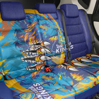 Saint Lucia Cricket Kings Back Car Seat Cover Power Lions of Caribbean - Wonder Print Shop