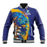 Custom Saint Lucia Cricket Kings Baseball Jacket Power Lions of Caribbean - Wonder Print Shop