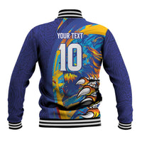 Custom Saint Lucia Cricket Kings Baseball Jacket Power Lions of Caribbean - Wonder Print Shop