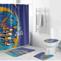 Saint Lucia Cricket Kings Bathroom Set Power Lions of Caribbean - Wonder Print Shop