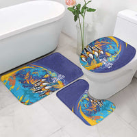 Saint Lucia Cricket Kings Bathroom Set Power Lions of Caribbean - Wonder Print Shop