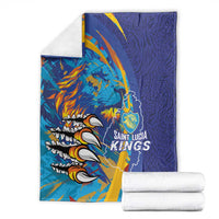 Saint Lucia Cricket Kings Blanket Power Lions of Caribbean - Wonder Print Shop